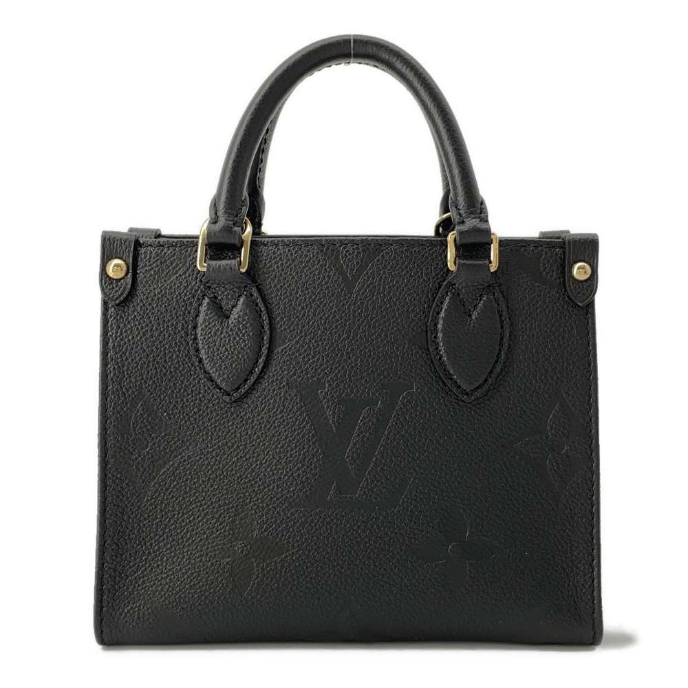 Louis Vuitton Monogram Empreinte OnTheGo Handbag Black Bag